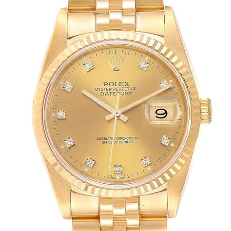 rolex datejust 36 vintage gold|Rolex Datejust 36 all gold.